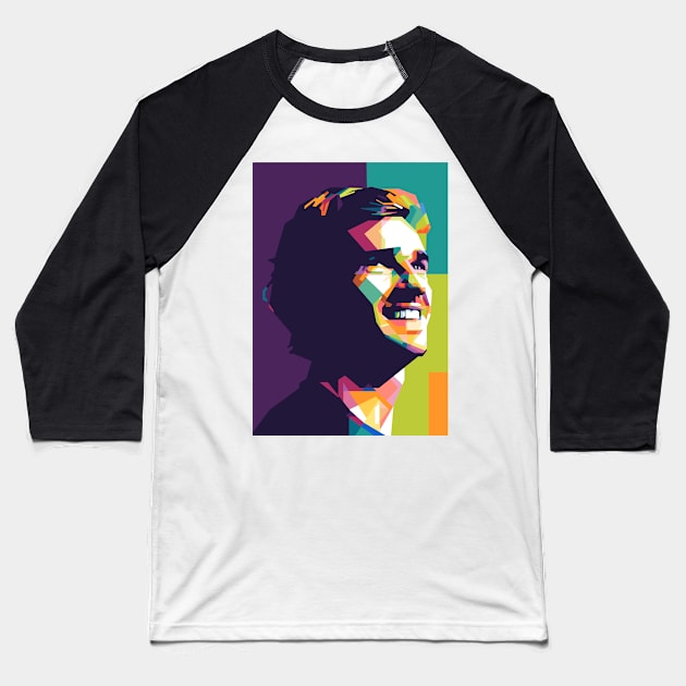 Griezmann in WPAP Pop Art Baseball T-Shirt by wpapkoo